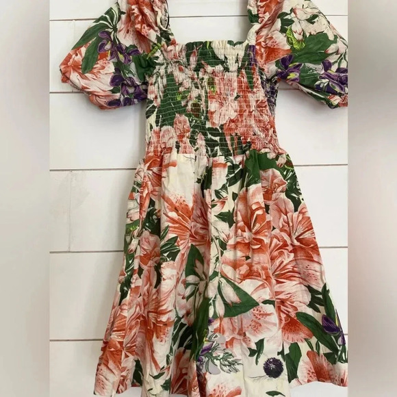 H&M Floral Puff Sleeve Romper - Picture 4 of 9